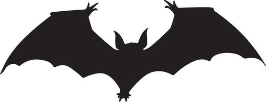 chauve souris silhouette vecteur illustration blanc Contexte