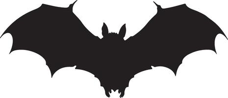 chauve souris silhouette vecteur illustration blanc Contexte