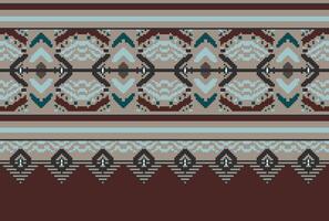traverser point traditionnel ethnique modèle paisley fleur ikat Contexte abstrait aztèque africain indonésien Indien sans couture modèle pour en tissu impression tissu robe tapis rideaux et sarong vecteur