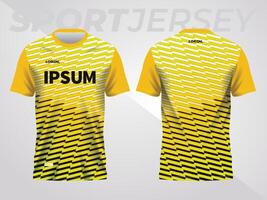 abstrait Jaune Contexte et modèle pour sport Jersey conception vecteur