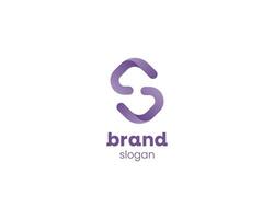 Créatif minimaliste initiale lettre s logo vecteur