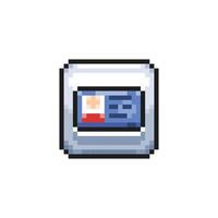 id carte signe dans pixel art style vecteur