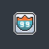 99 rut signe dans pixel art style vecteur