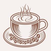 vecteur café tasse icône graphique art illustration conception