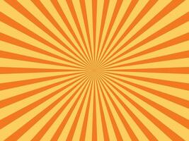 Orange des rayons sunburst texture Contexte vecteur