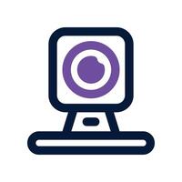 webcam icône. vecteur double Ton icône pour votre site Internet, mobile, présentation, et logo conception.