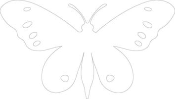 ai généré papillon de nuit contour silhouette vecteur