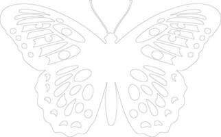 ai généré Oregon tache d'argent papillon contour silhouette vecteur