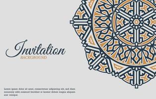 carte d'invitation vector design style vintage