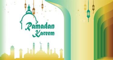 Ramadan kareem islamique salutation arrière-plan, Ramadan carte ou bannière Contexte vecteur