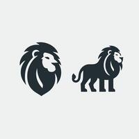 logo de mascotte tête de lion vecteur