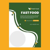 conception de flyer alimentaire vecteur