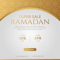 islamique arabe luxe Ramadan kareem eid mubarak vente bannière vecteur