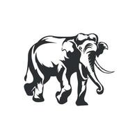 vecteur de conception de logo d'éléphant