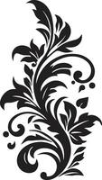 filigrane élégance ancien emblème emblème antique détaillant noir logo filigrane vecteur
