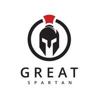 Sparte masque, spartiate casque pour grec romain guerrier Chevalier soldat logo conception inspiration vecteur