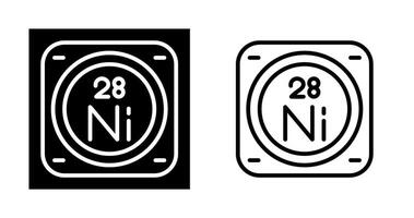 nickel vecteur icône