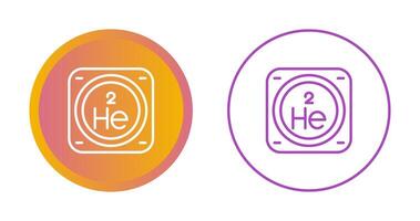 hélium vecteur icône