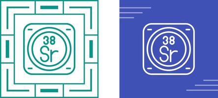 strontium vecteur icône