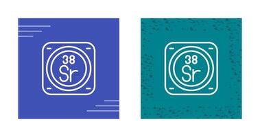 strontium vecteur icône
