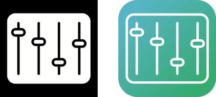 icône de vecteur d'égaliseur