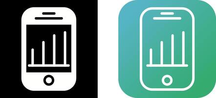 icône de vecteur d'analyse mobile