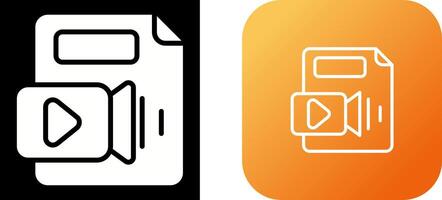 vidéo fichier vecteur icône