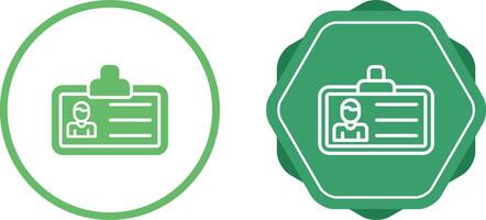 icône de vecteur de carte d'identité