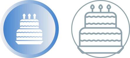 icône de vecteur de gâteau d'anniversaire