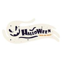 conception de texte halloween vecteur