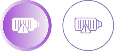 icône de vecteur de batterie faible