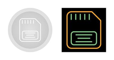 icône de vecteur de carte mémoire