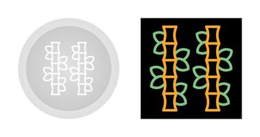 icône de vecteur de bambou