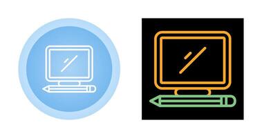 icône de vecteur d'ordinateur de bureau