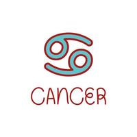 illustration de symbole de signe de cancer vecteur