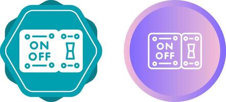 icône de vecteur d'interrupteur d'éclairage