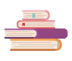 conception de vecteur de livres d'éducation isolés