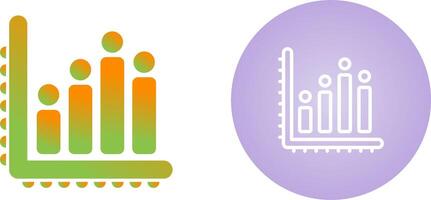 icône de vecteur de graphique à barres