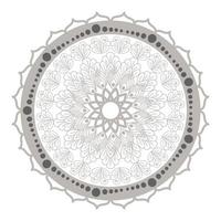 conception de vecteur d'icône d'argent mandala