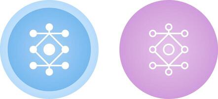 réseau une analyse vecteur icône