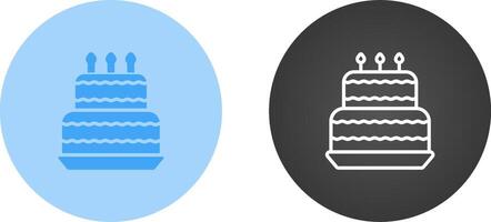 icône de vecteur de gâteau d'anniversaire