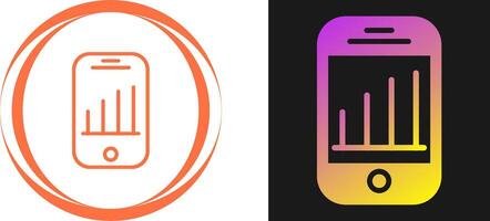 icône de vecteur d'analyse mobile