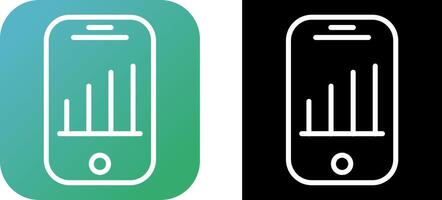 icône de vecteur d'analyse mobile