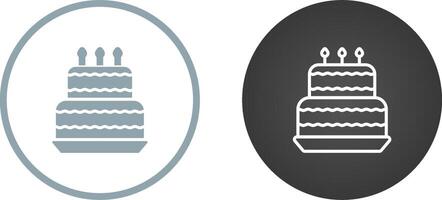 icône de vecteur de gâteau d'anniversaire