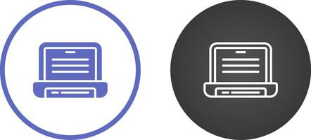 icône de vecteur d & # 39; ordinateur portable
