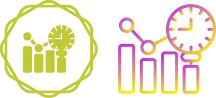 Ventes prévision vecteur icône