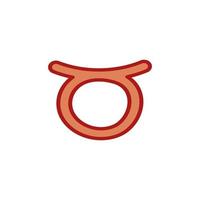 conception de symbole de taureau vecteur