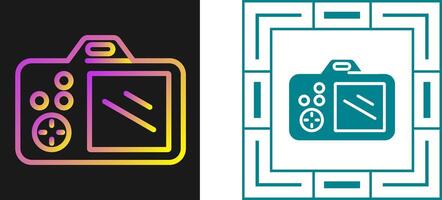 icône de vecteur d'appareil photo reflex numérique