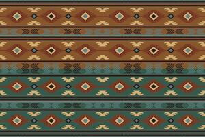 navajo tribal vecteur sans couture modèle. originaire de américain ornement. ethnique Sud occidental décor style. boho géométrique ornement. vecteur sans couture modèle. mexicain couverture, tapis. tissé tapis illustration.