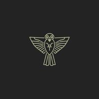 ai généré égyptien Dieu horus logo icône conception. élégant luxe plat vecteur. vecteur